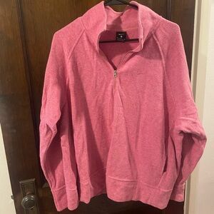 Nike Womens Therma Fit Pink Training Pullover 1/4 Zip Size XL